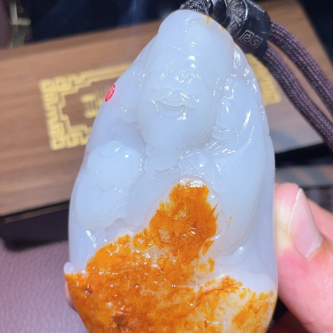 和田玉未镶嵌挂件D1