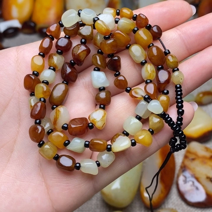 和田玉未镶嵌手链