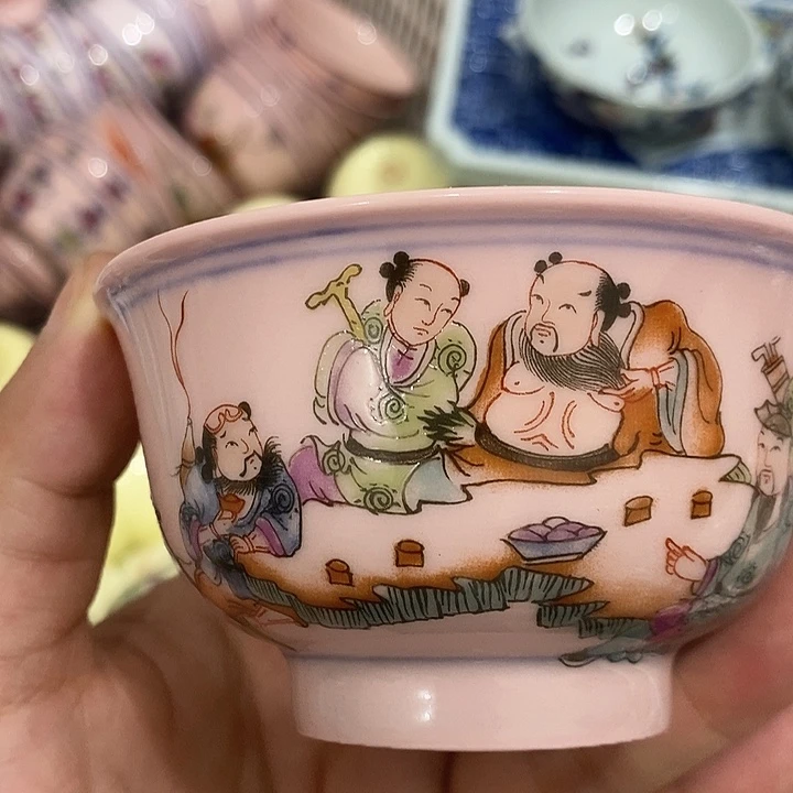 摆件景德镇陶瓷主人杯13445