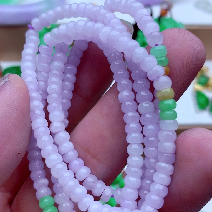 翡翠未镶嵌毛衣链