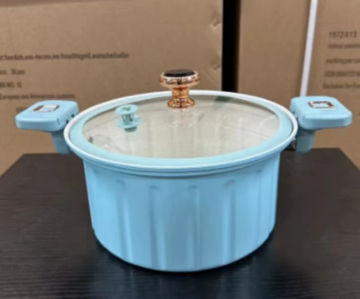 罗马微压锅家用假日新款珐琅多功能煲汤家用双耳炖锅电磁炉用knn