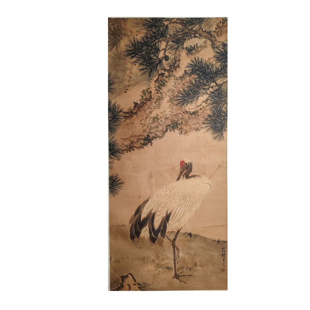 LOT.016 张律光 仙鹤 纸本立轴 114*50cm 975