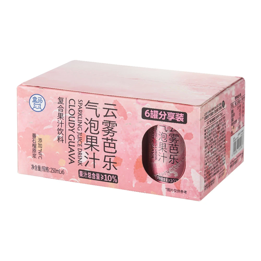 盒马 云雾芭乐气泡果汁 250ml*6