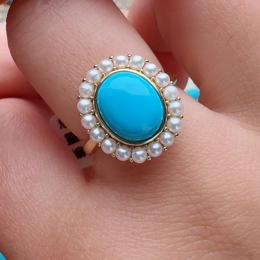 绿松石未镶嵌戒指