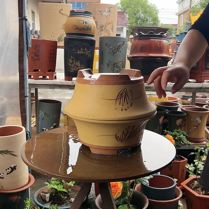 27-27黄票口花盆花盆花盆