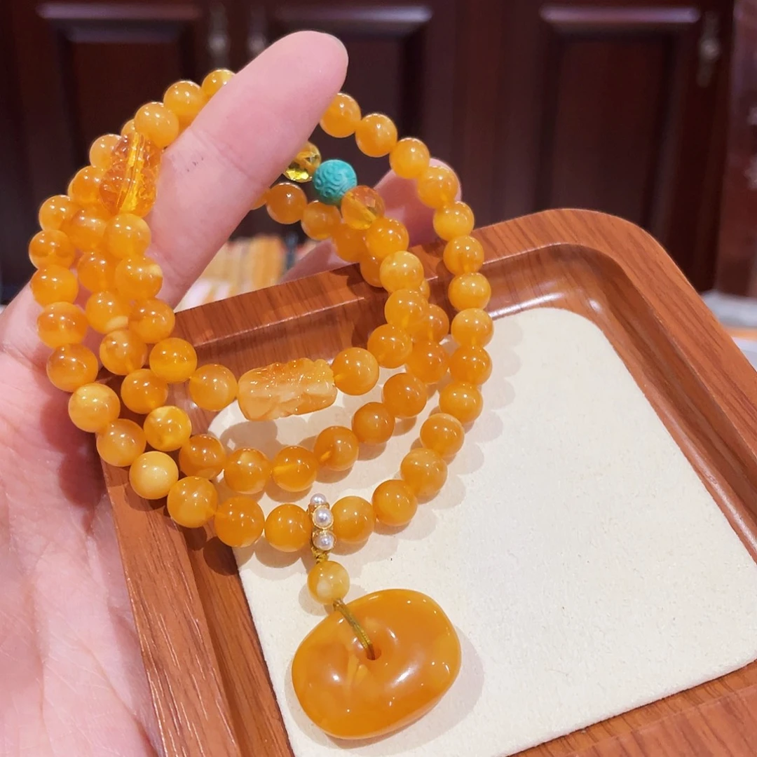 手链蜜蜡未镶嵌手串