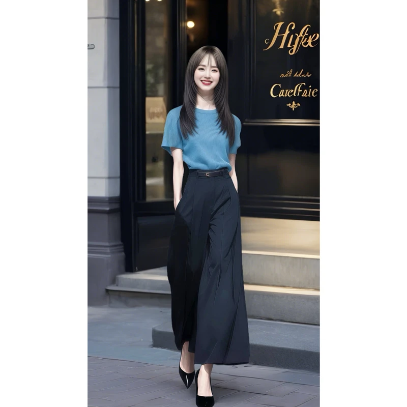 冷淡系高级感酷飒拽姐穿搭套装小众不撞款女2025新款夏季超火ootd