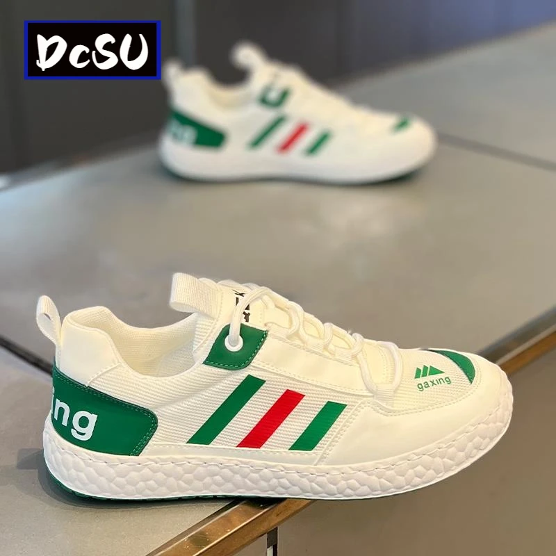 【香港DcSU&Shoes官方正品】夏季软底三道杠男鞋2025年新款透气时尚