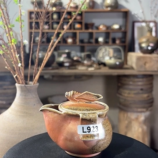 #923柴烧裸烧窑变一鸣惊人玉化宝瓶