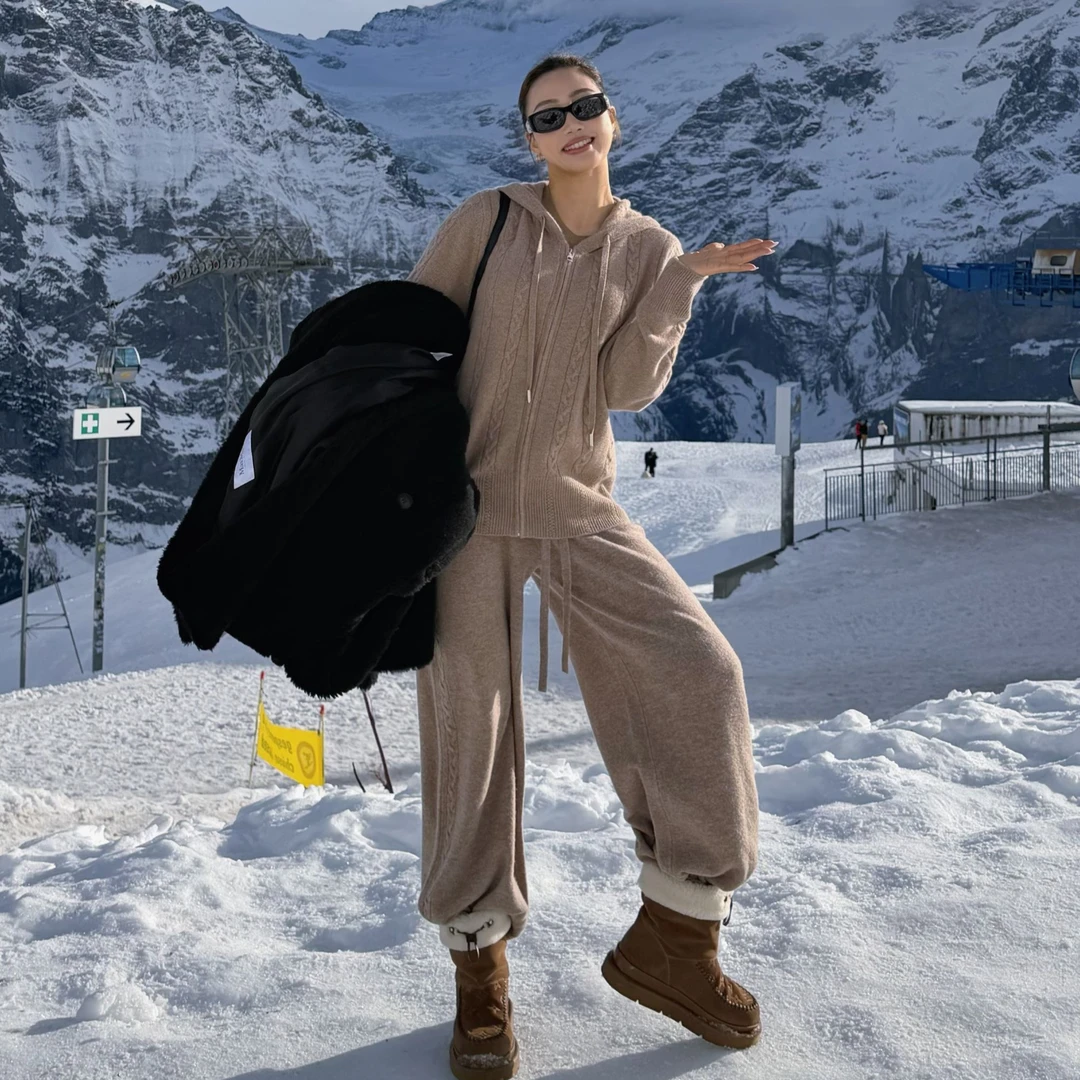 未使用 Madge Margaret 100%羊毛软糯肌理云朵肤感羊毛裤