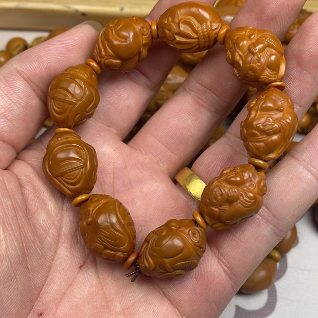 橄榄核手串/手链橄榄核橄榄核雕刻强