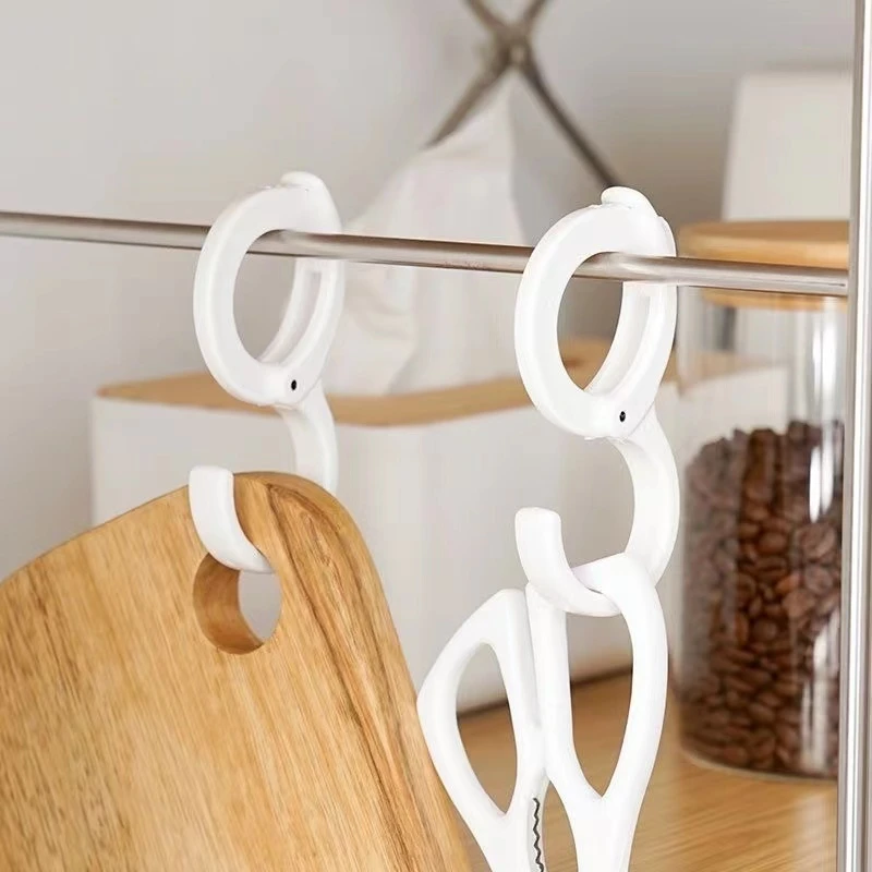 多功能7档卡位式S型挂钩衣架晾鞋钩厨房浴室衣柜伸缩杆收纳卡扣钩