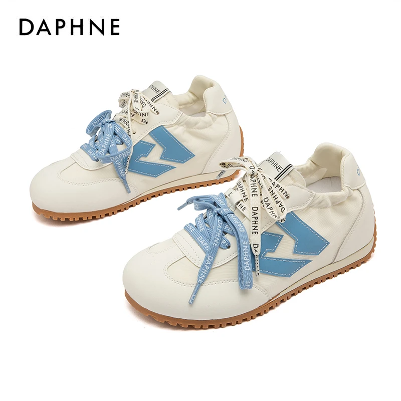 达芙妮内增高6cm增高夏季厚底鞋子百搭时尚透气休闲鞋女德训潮鞋