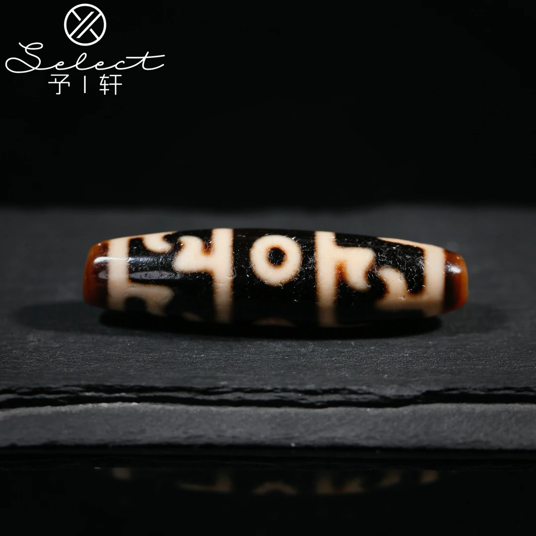 予轩出品；精品行运任晓攀老超顶料爆砂莲师三眼49*12.5mm玛瑙吊坠