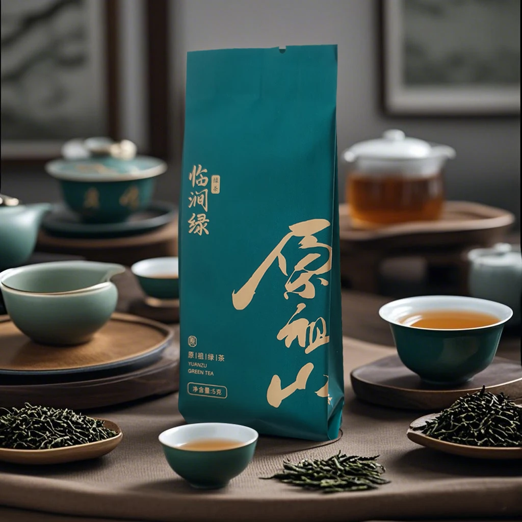 庆云华昇 2024年 霜华临涧绿有机绿茶原祖山绿茶 单泡5克装