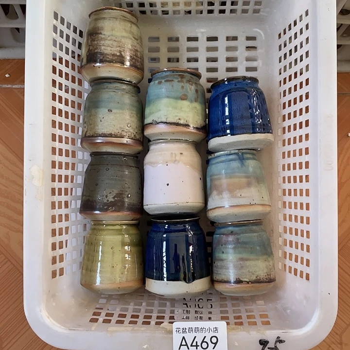 紫砂花盆469微瑕品口径3.5左右