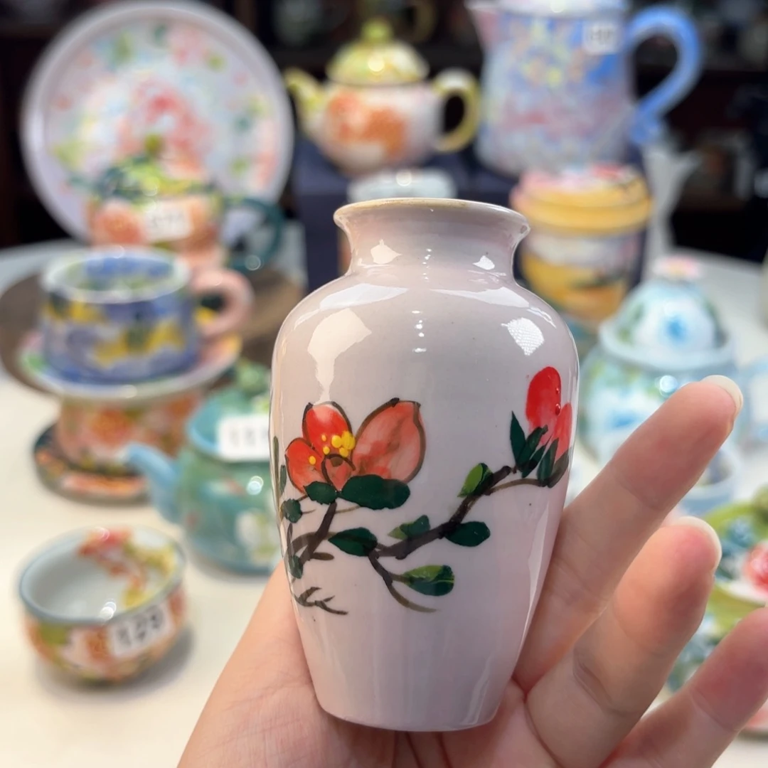 景德镇手绘高温釉下彩陶瓷茶具