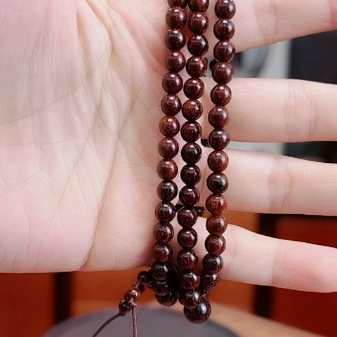 檀香紫檀（小叶紫檀）0.6×108女士手链