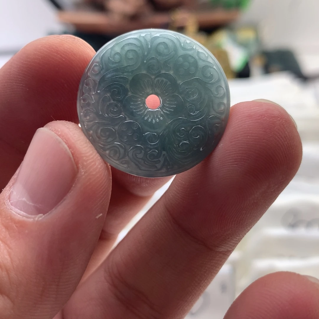 颈饰未镶嵌翡翠扣子