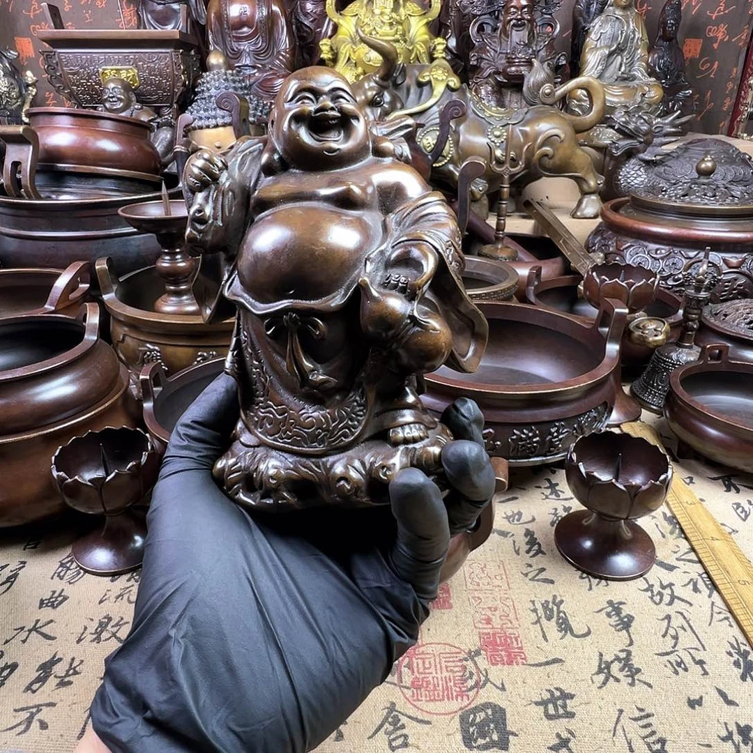 平*香炉 家用供香炉 风水摆件 聚宝盆 家居摆件