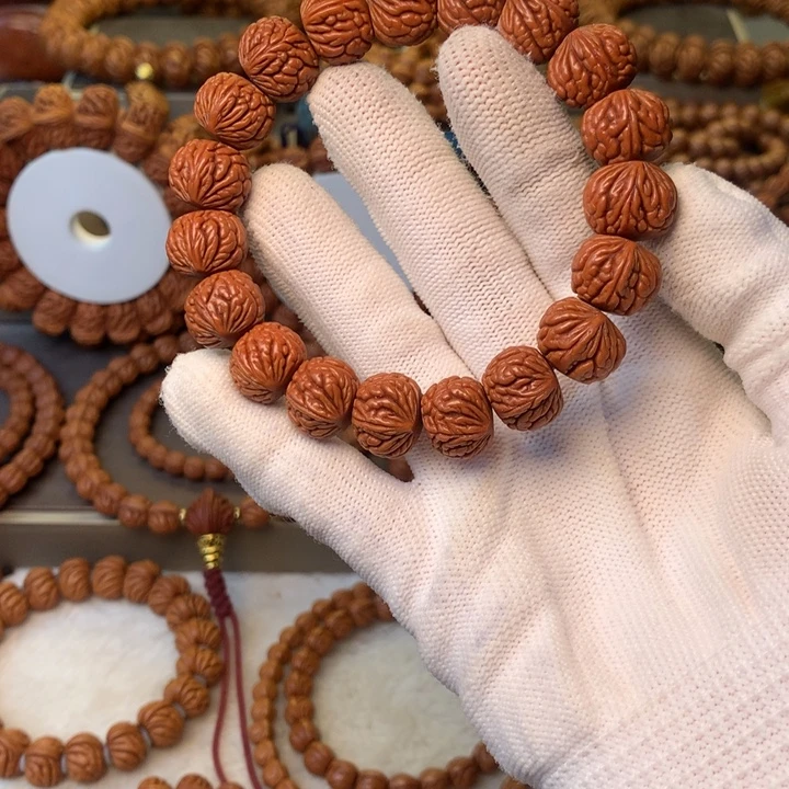 桃核手串秦岭龙纹