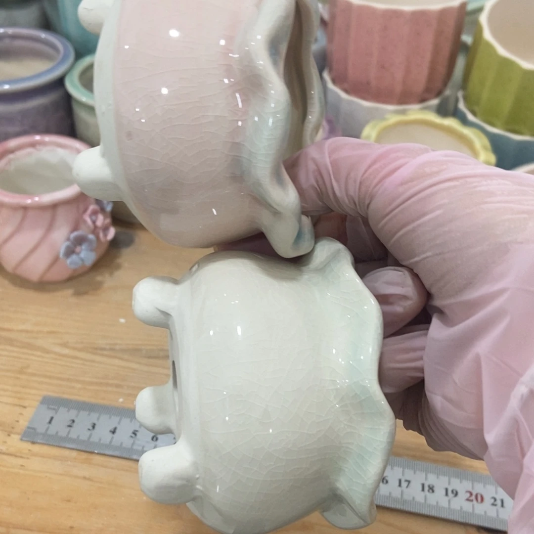 红陶高温陶瓷花盆