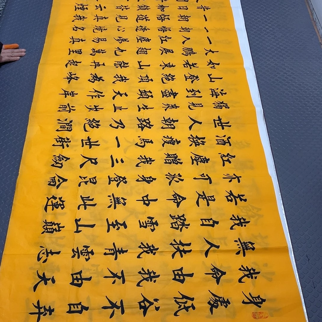 书法老师真人手写杨