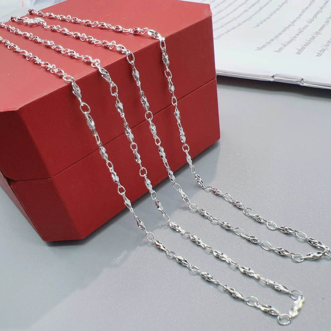 链子足银 足银999意大利工艺单链A165