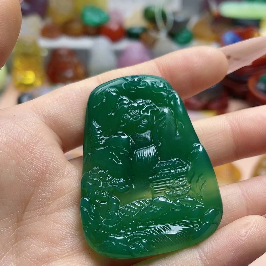 玛瑙/玉髓颈饰合金木****3