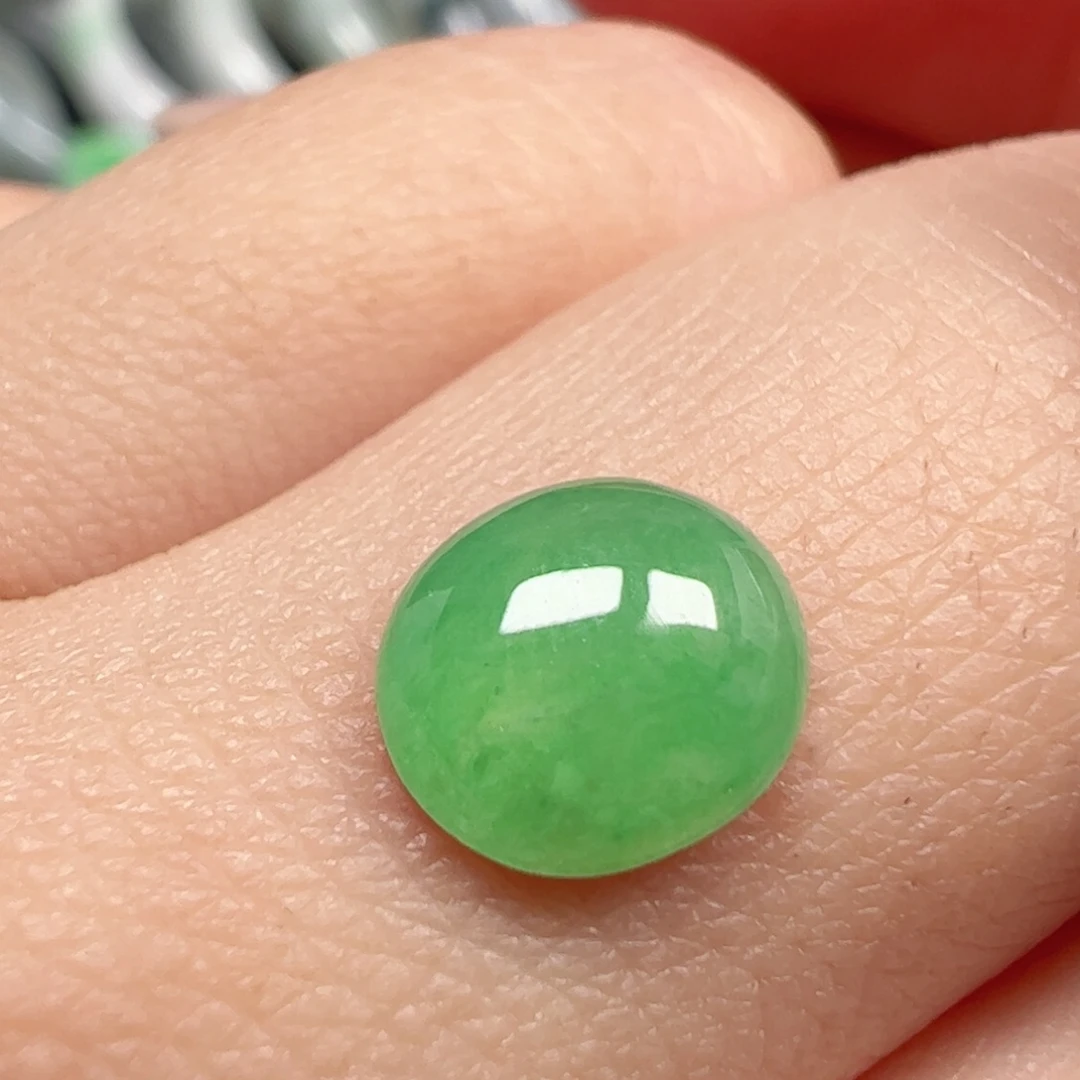 翡翠未镶嵌耳饰蛋面