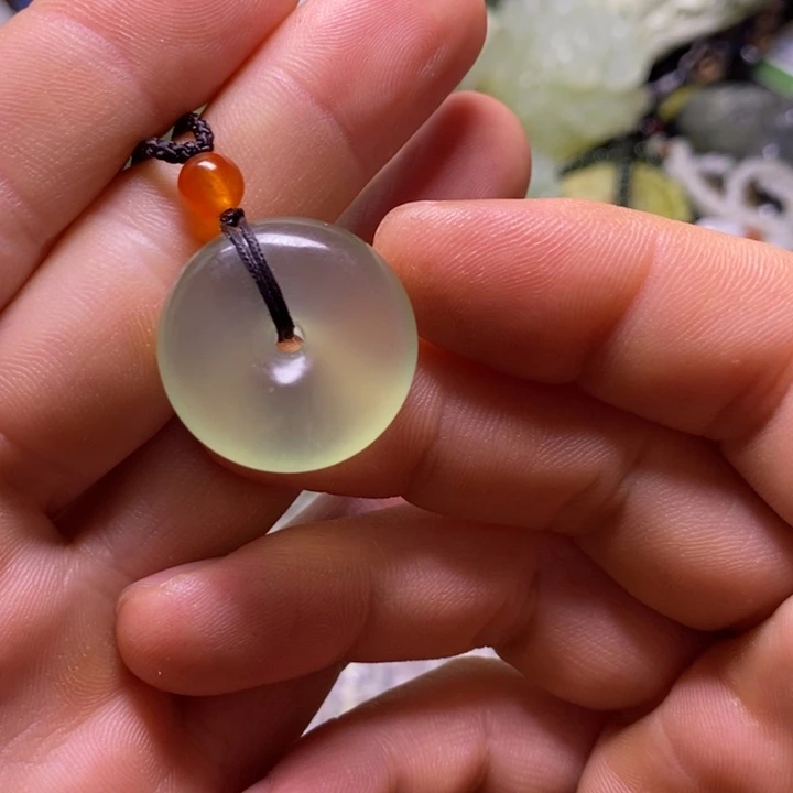 岫玉未镶嵌岫玉颈饰