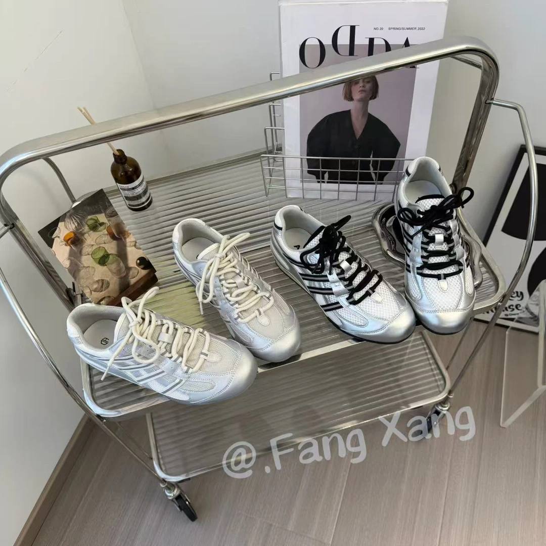 【方向】夏季新款德训鞋女百搭休闲软底透气显脚小轻便运动鞋老女鞋