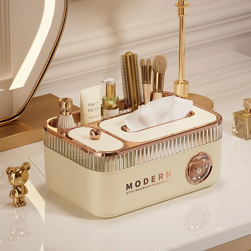 纸巾盒客厅高档轻奢抽纸盒家用茶几摆件创意纸抽盒车载车内高级感