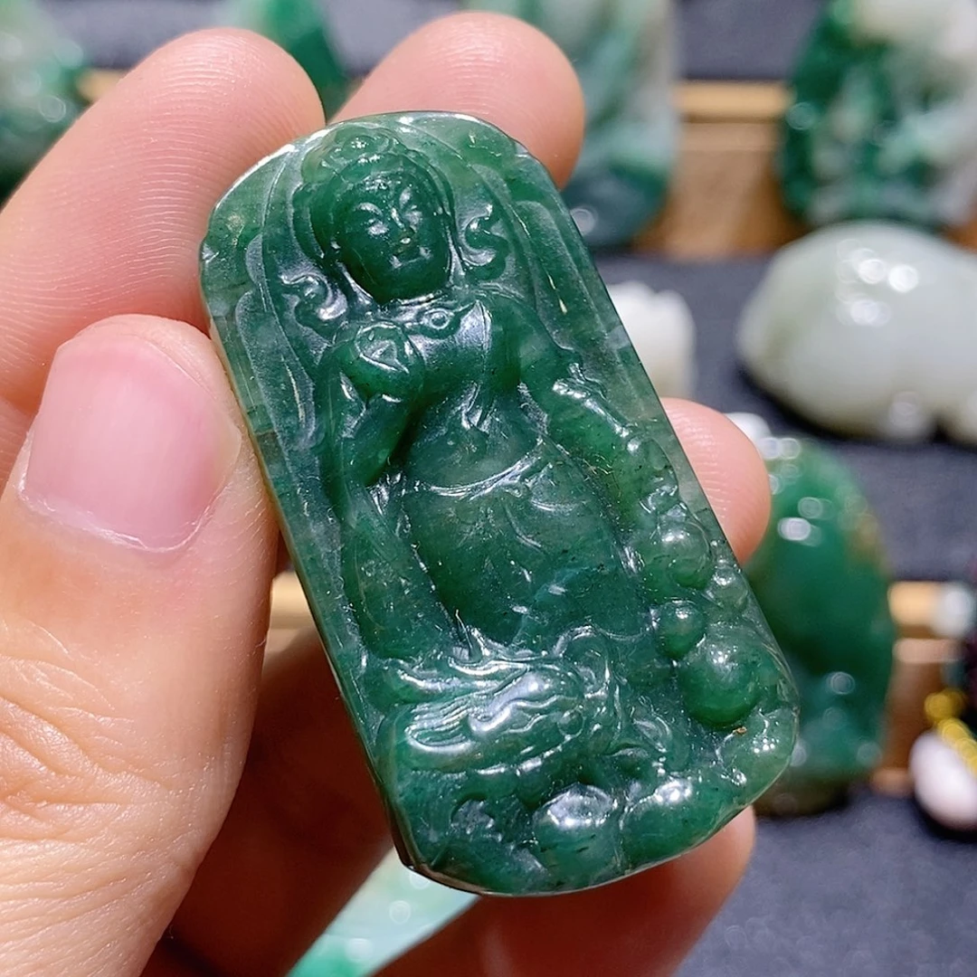 独山玉未镶嵌吊坠