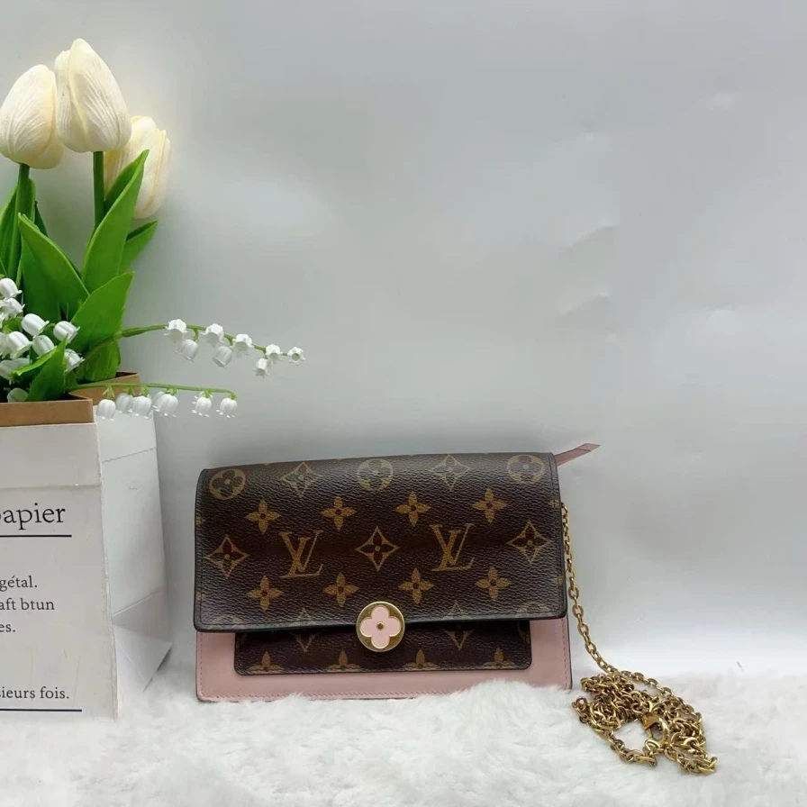 95新 LouisVuitton/路易威登 小花WOC链条包 1186 2617