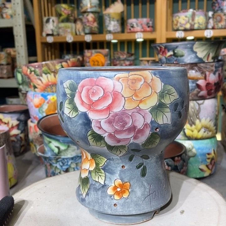 红陶景德镇艺术手绘作品