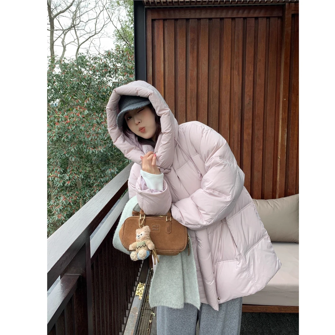 【NAZ微胖大码定制】90鸭绒草莓奶贝面包服