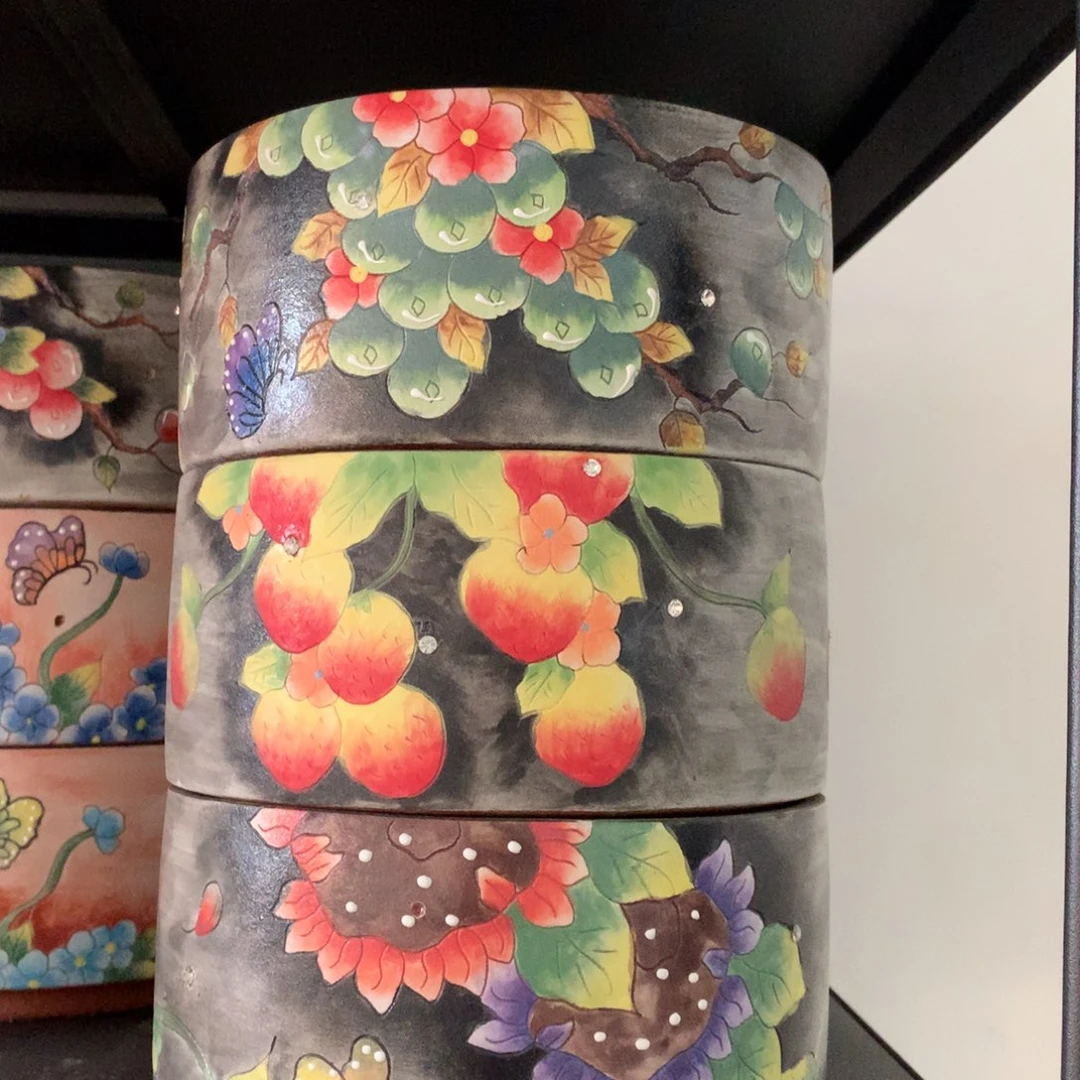 瑕疵花盆，手绘花盆