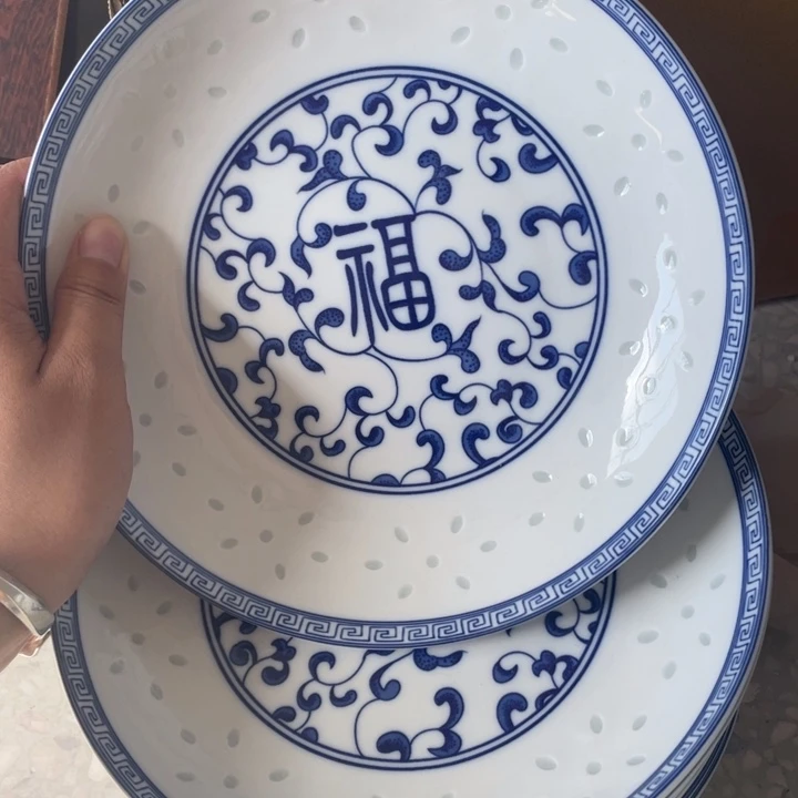 摆件景德镇高温细白瓷餐具