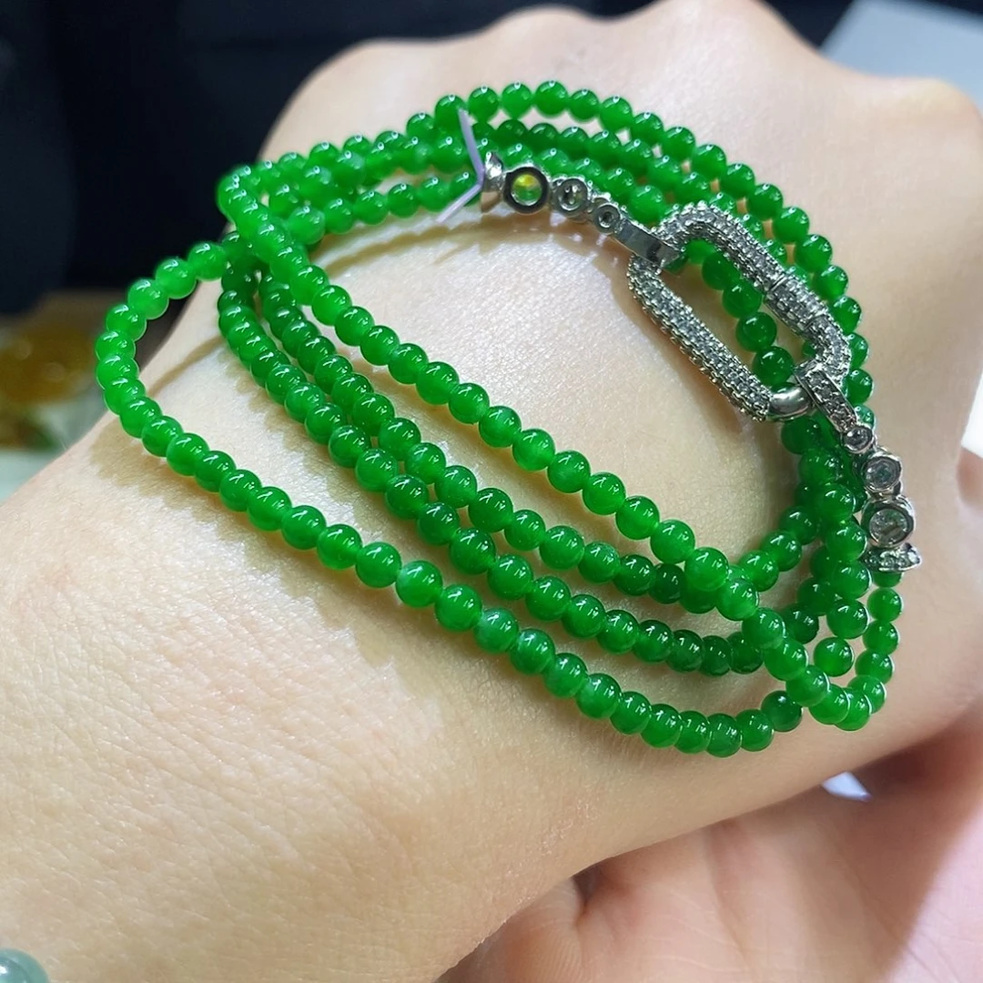 …***^翡翠未镶嵌挂件整串卡3加