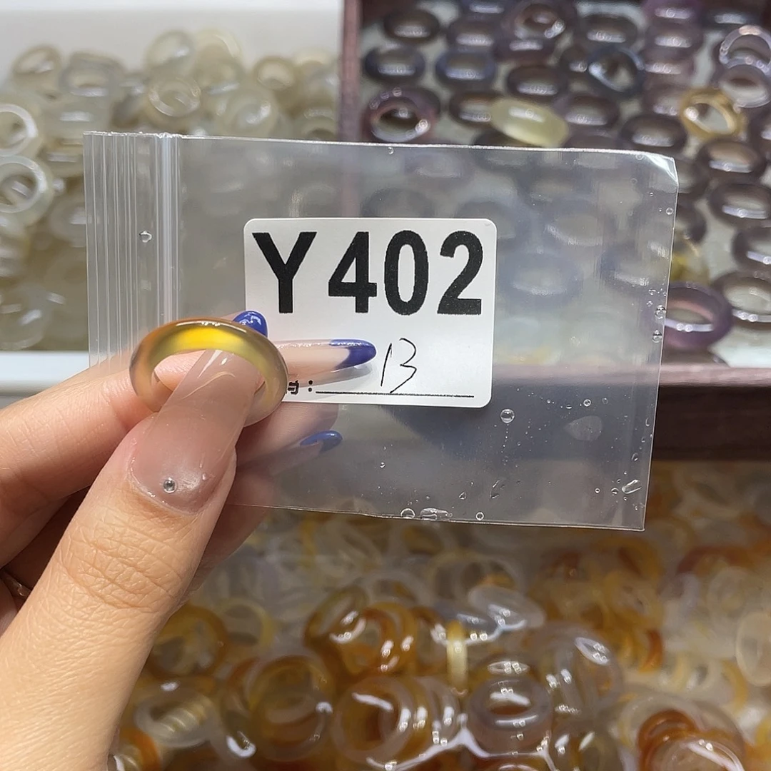 玛瑙/玉髓未镶嵌戒指402