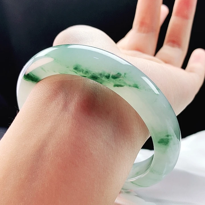 未镶嵌手镯翡翠58圈
