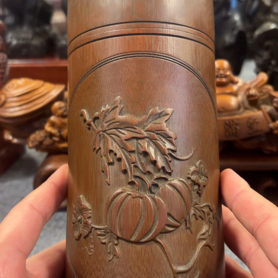 竹汉****者竹雕茶叶罐可玩可藏