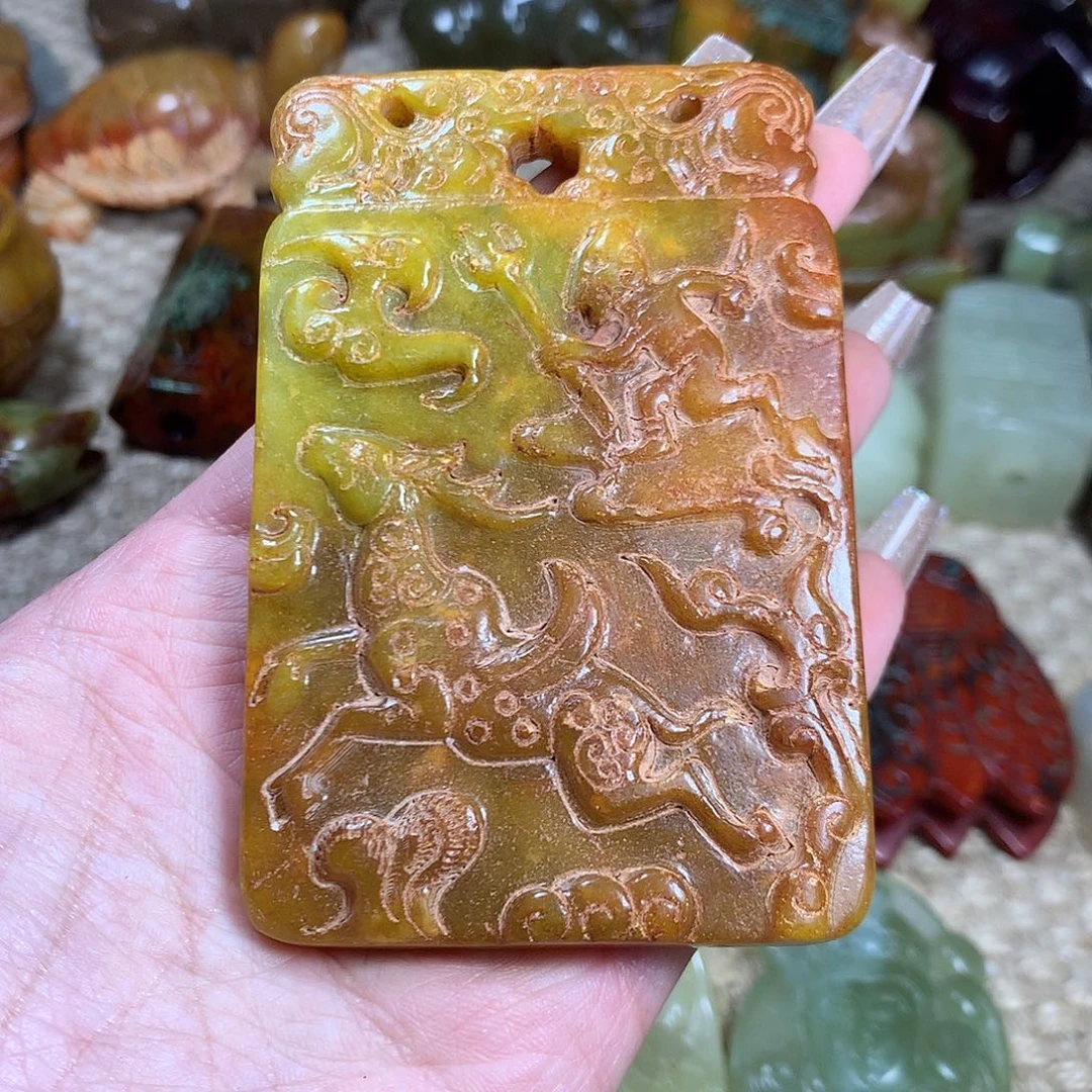 白玉菩提吊坠挂件