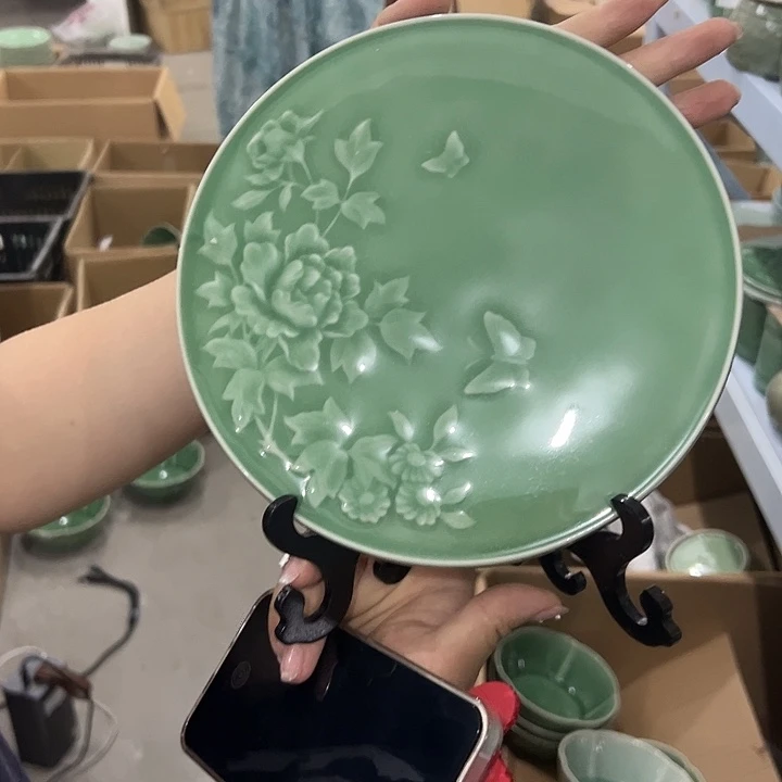 龙泉云间青瓷小米茶器