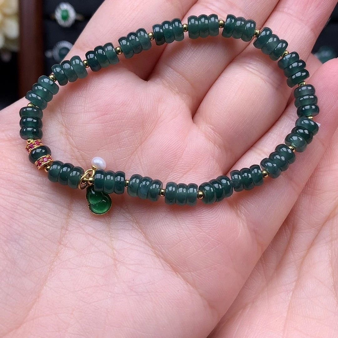 龍***意翡翠银S925镶嵌颈饰