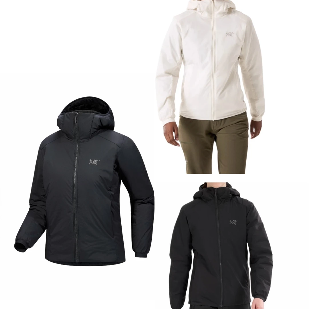 Arcteryx始祖鸟 ATOM hoody 刺绣标连帽拉链防风防水保暖棉服女款
