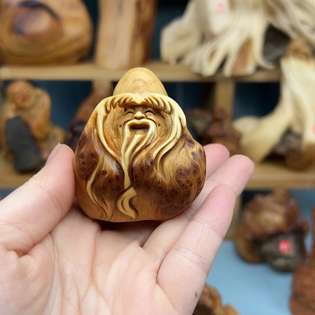 木露*柏木摆件手把件，