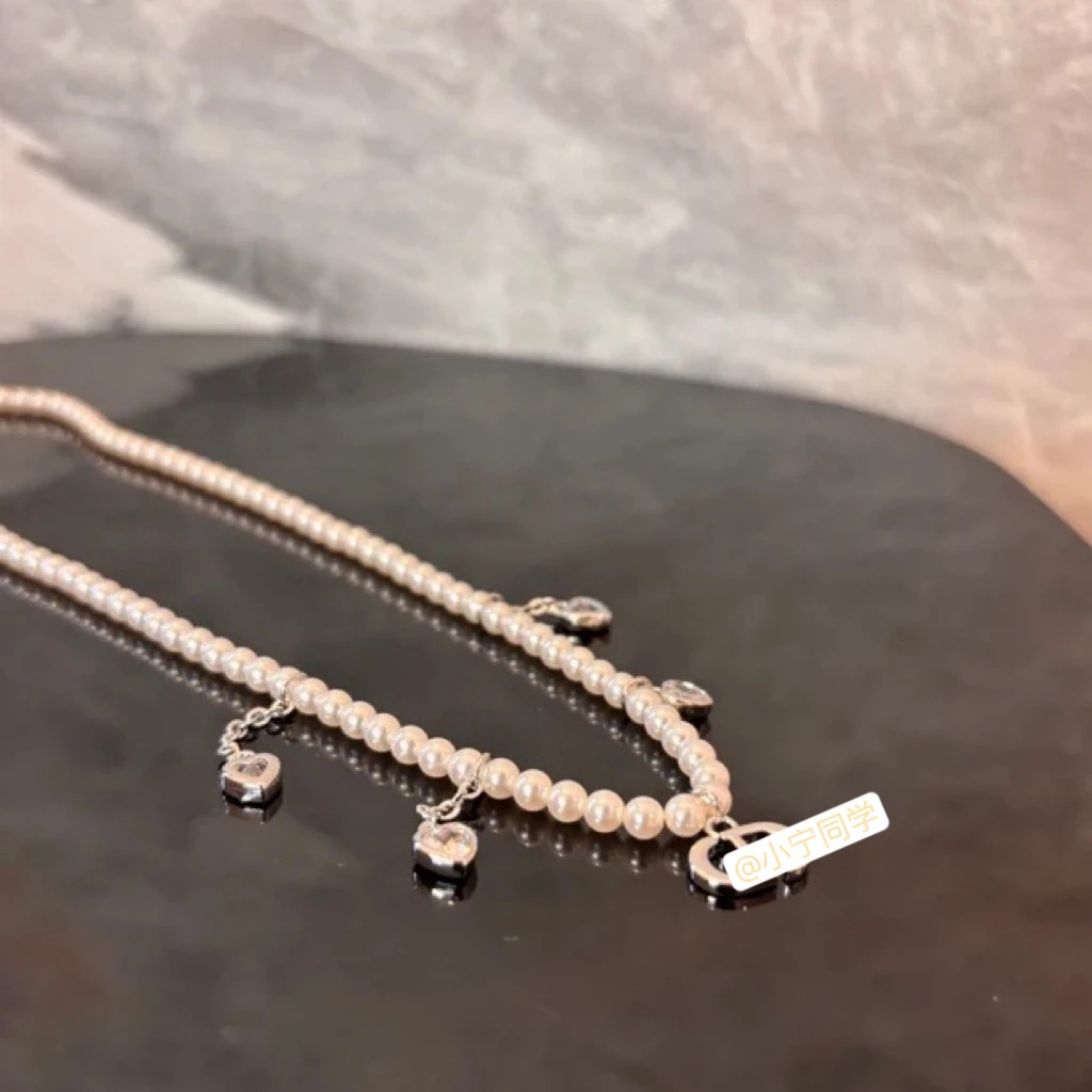 铜合金仿珍珠项链 猪鼻子zz项链XL2296