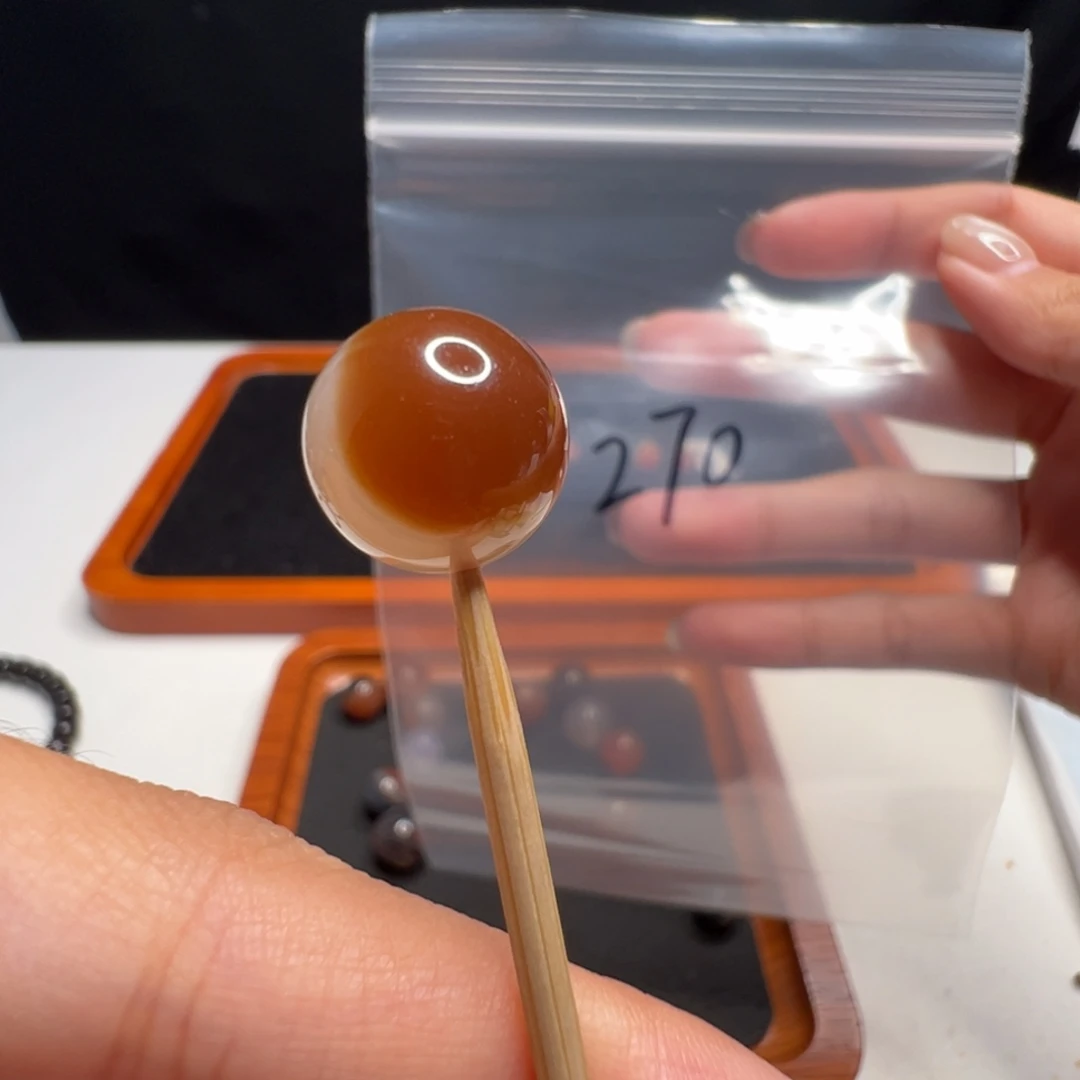 未镶嵌南红玛瑙南红玛瑙270号冰飘单珠12mm
